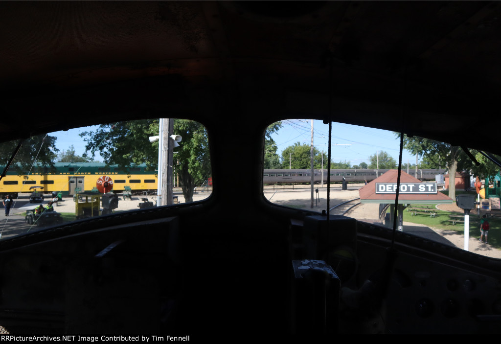 Looking out the Cab windows